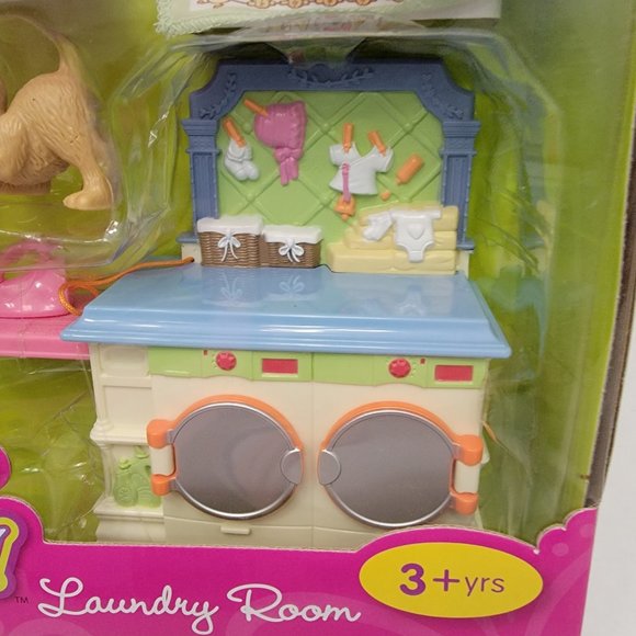 New Fisher Price Loving Family Dollhouse Laundry Room Furniture Washer Dryer Dog - Picture 2 of 10
